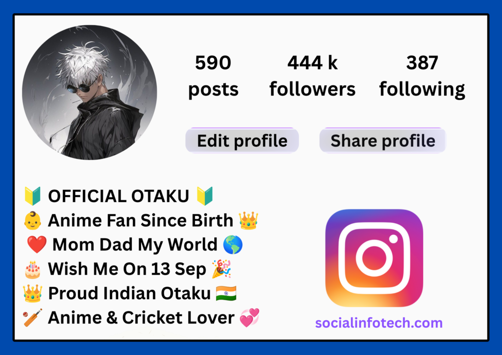 Anime Bio For Instagram