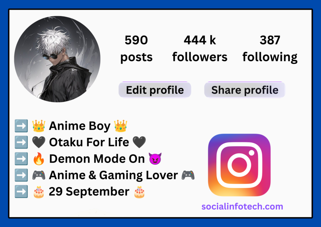 Anime Bio For Instagram