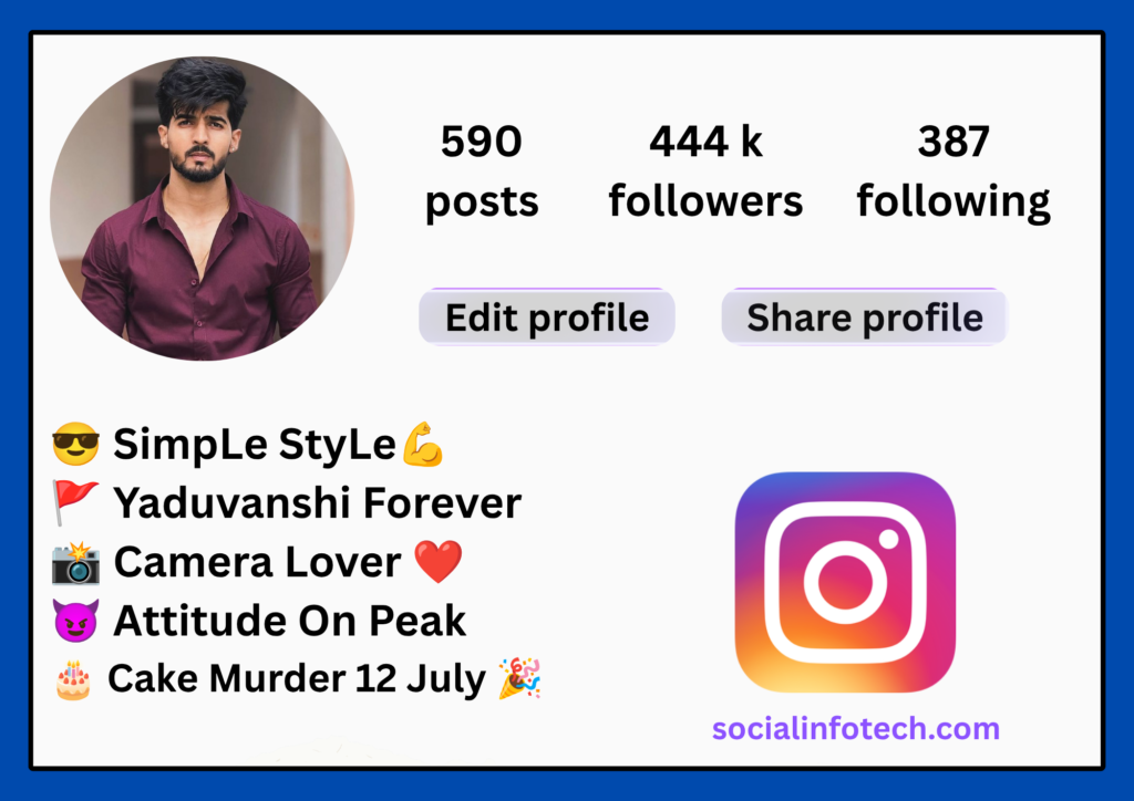 Yadav Bio For Instagram