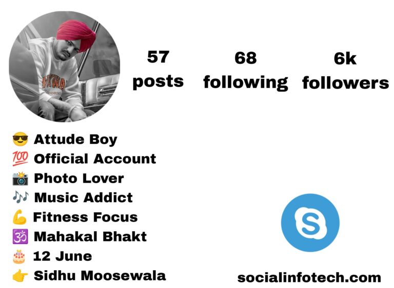 208 Best Sidhu Moose Wala Instagram Bio List