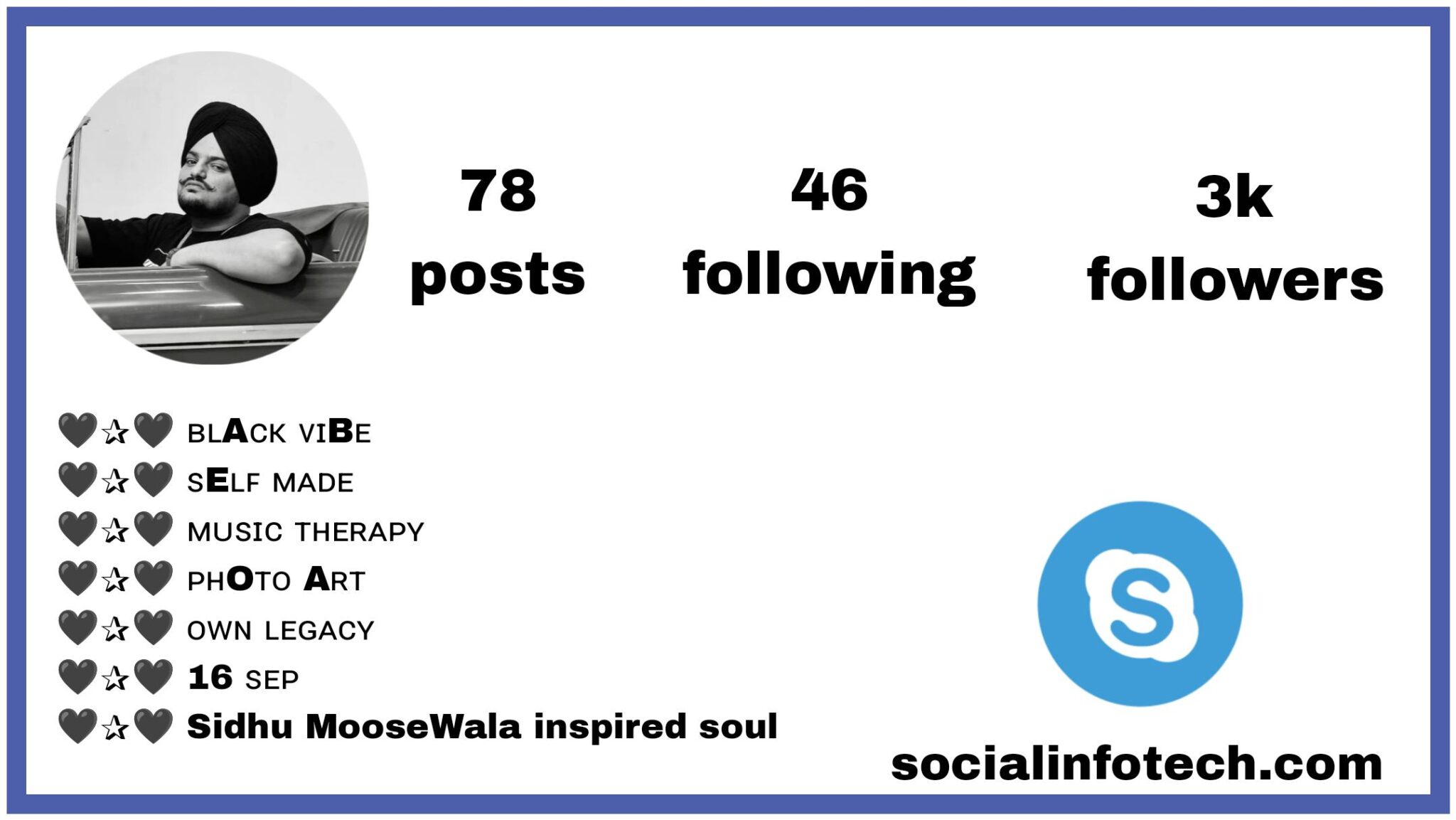 208 Best Sidhu Moose Wala Instagram Bio List