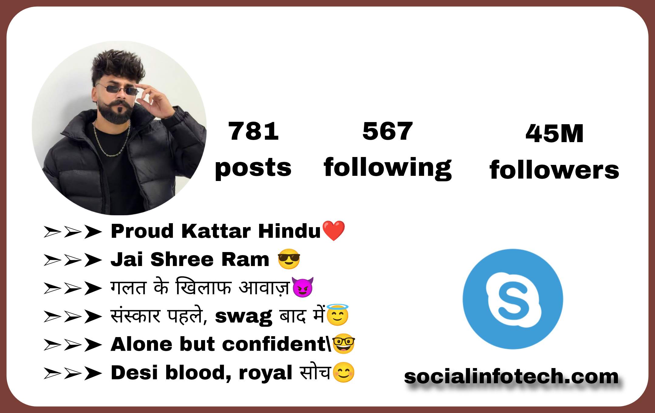 80+ Best Kattar Hindu Bio For Instagram 2026