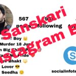 Best 100+ Instagram Sanskari Bio