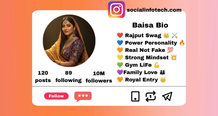 [Best 500+] Rajput Baisa Bio for Instagram 2026 | Royal, Stylish, Attitude & Hindi-English Copy Paste  