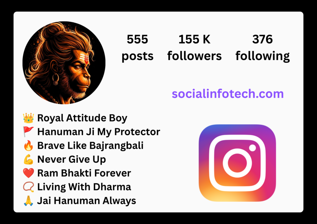 Jai Hanuman Bio For Instagram
