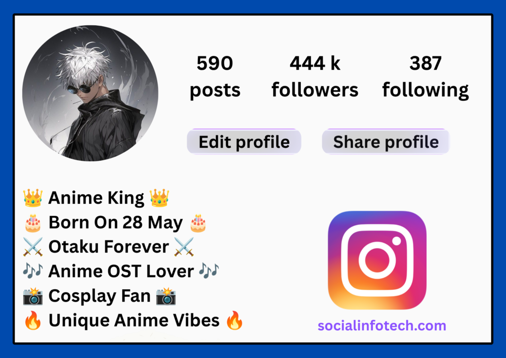 Anime Bio For Instagram