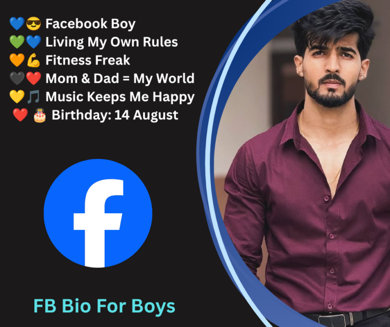 Facebook Bio For Boys