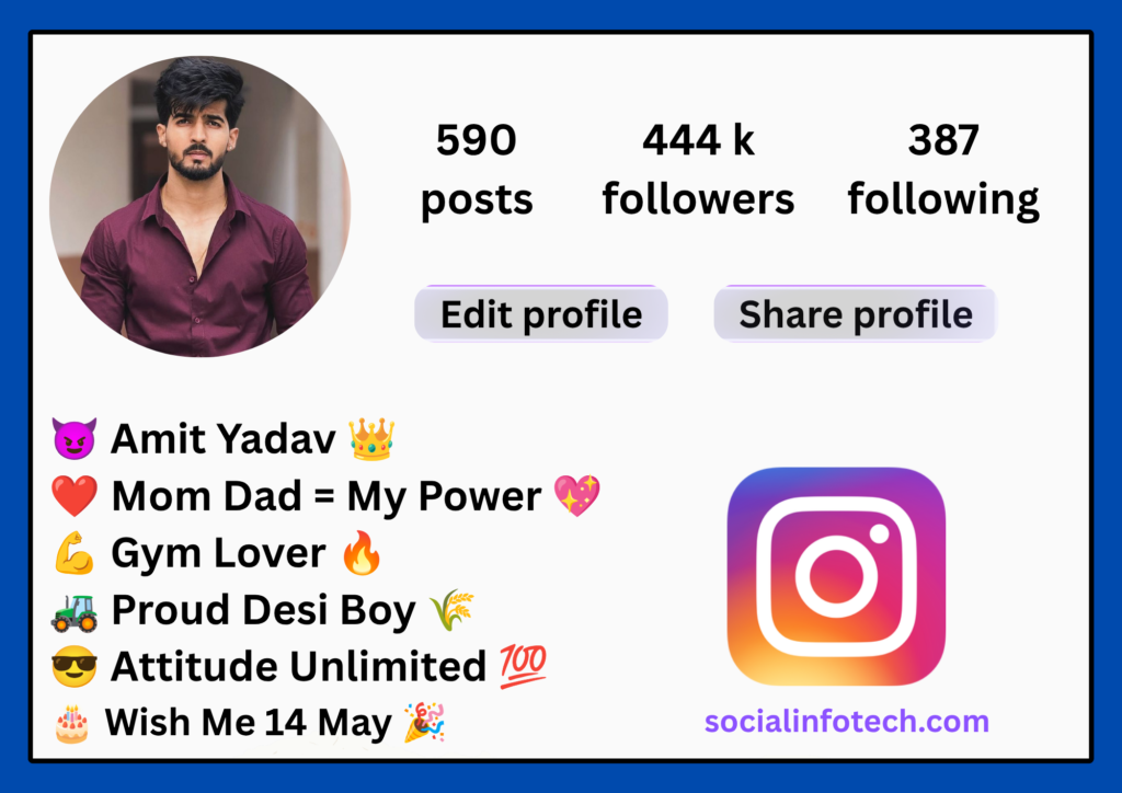 Yadav Bio For Instagram