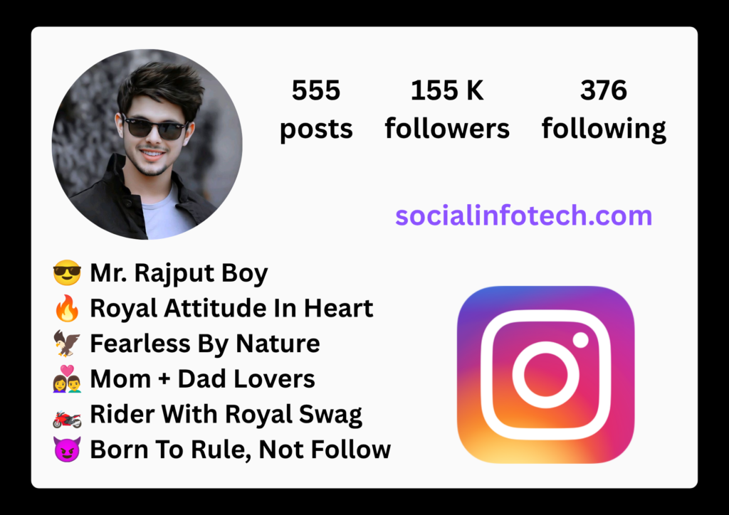 Rajput Bio for Instagram Boy