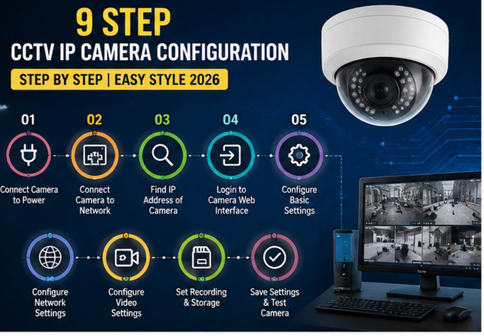 Best 9 Step for CCTV IP Camera Configuration Step by Step | easy style 2026