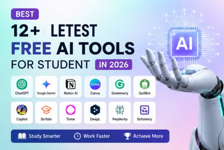 Best 12+ Letest Free AI Tools For Student in 2026
