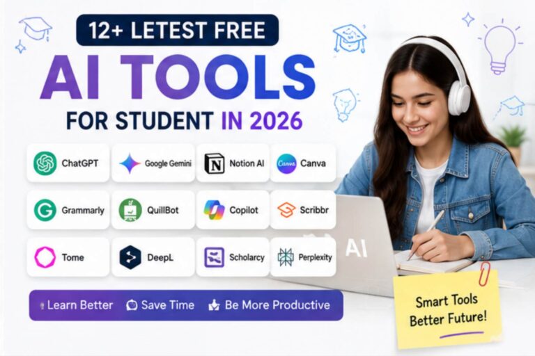 Best 12+ Letest Free AI Tools For Student in 2026
