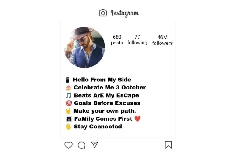 Letest Instagram Bio For Boys | 1000+ Attitude, VVIP, Cool, Stylish and Simple Bio