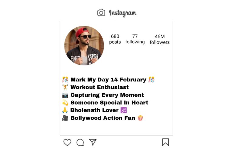 Letest Instagram Bio For Boys | 1000+ Attitude, VVIP, Cool, Stylish and Simple Bio