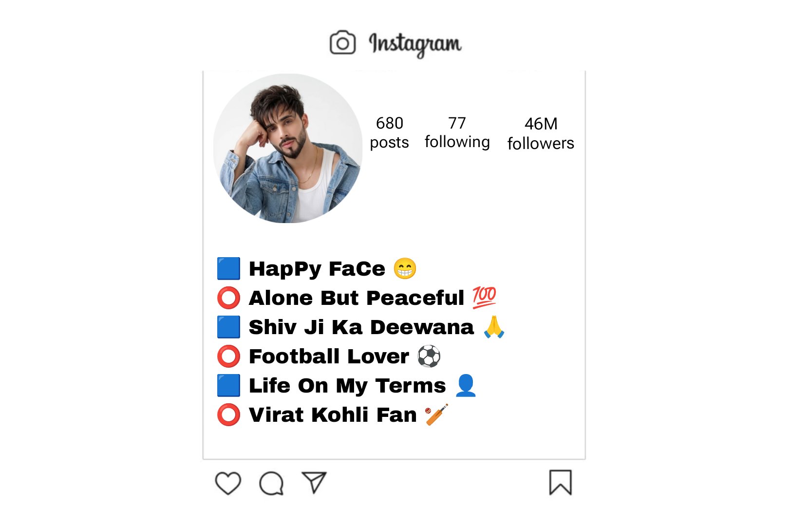 Letest Instagram Bio For Boys | 1000+ Attitude, VVIP, Cool, Stylish and Simple Bio