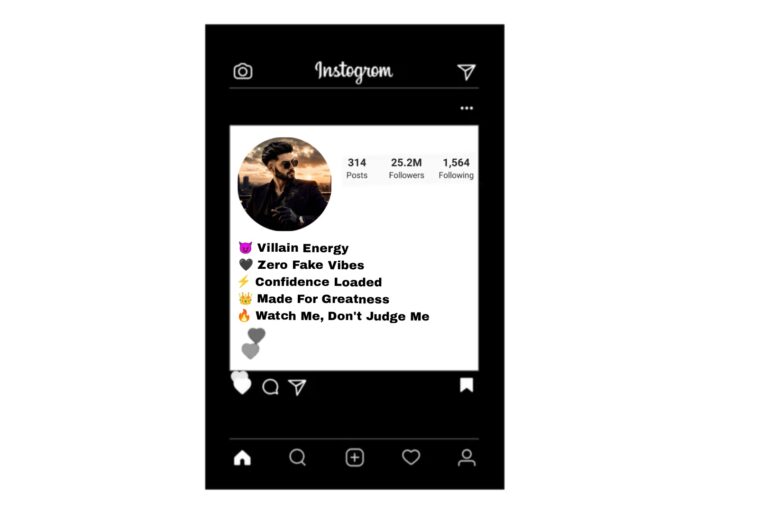 Attitude Ganster Instagram Bio For Boys & Girls 2026