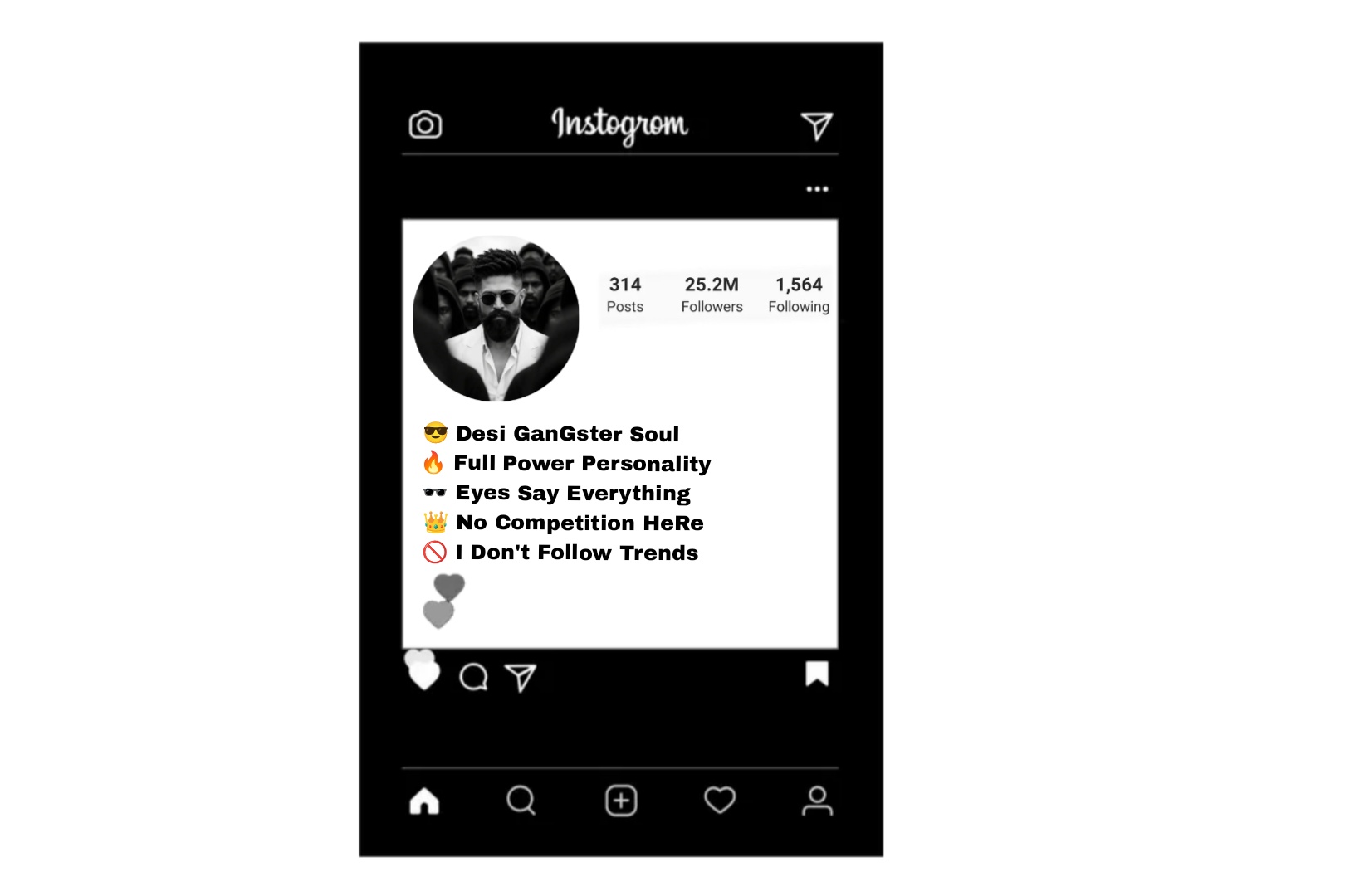 Attitude Ganster Instagram Bio For Boys & Girls 2026