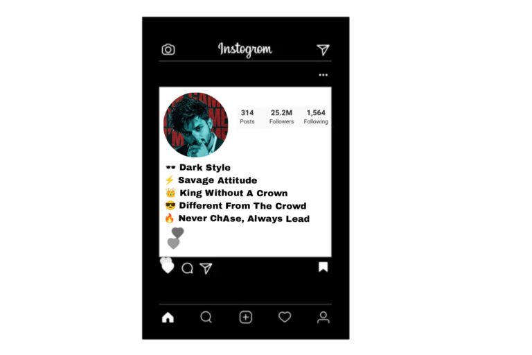 Attitude Ganster Instagram Bio For Boys & Girls 2026